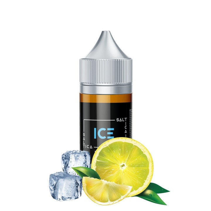 Saltica Ice Salt Likit, limon ve buz aromalı elektronik sigara likiti.