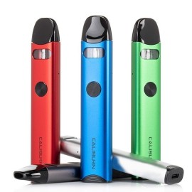 Uwell Caliburn A3 Pod Mod renk seçenekleri: Kırmızı, Mavi, Yeşil.