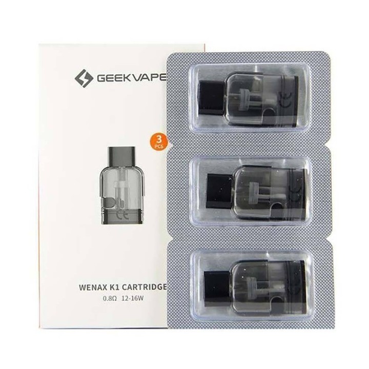 GeekVape Wenax K1 0.8Ω Kartuş 3'lü Paket Saltica Yedek Coil