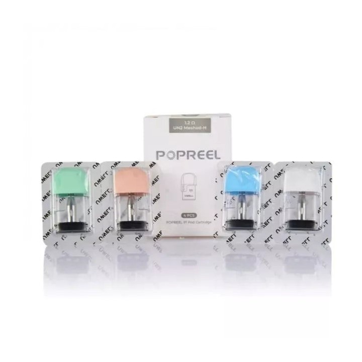 Uwell Popreel P1 Kartuş 4'lü Paket, Renkli Ağızlıklar