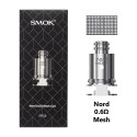 Smok Nord 0.6Ω Mesh Coil yedek parça, gümüş metalik.