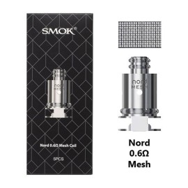 Smok Nord 0.6Ω Mesh Coil yedek parça, gümüş metalik.