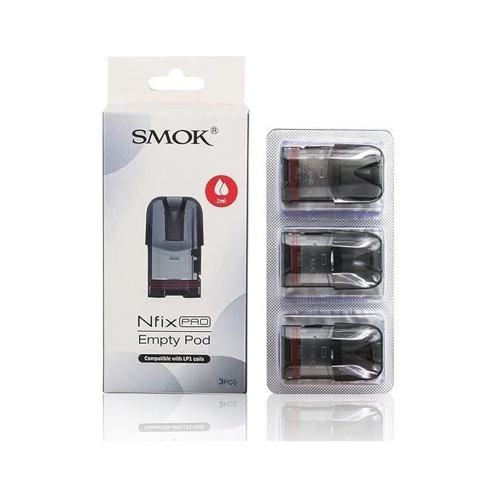 Smok Nfix Pro Empty Pod Kartuş 3'lü Paket, LP1 Coil Uyumlu