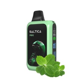 Saltica Cyber 18000 Kullan At Mint yeşil dijital ekranlı elektronik sigara