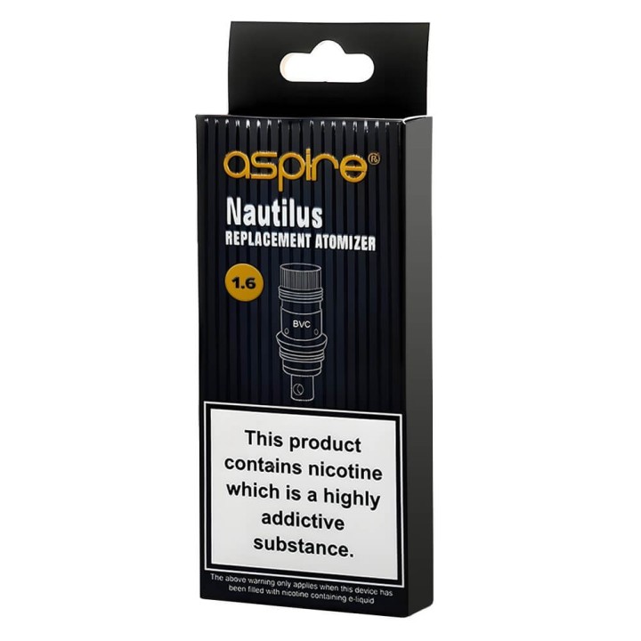 Aspire Nautilus BVC 1.6 Ohm Coil Yedek Atomizer Karton Ambalaj