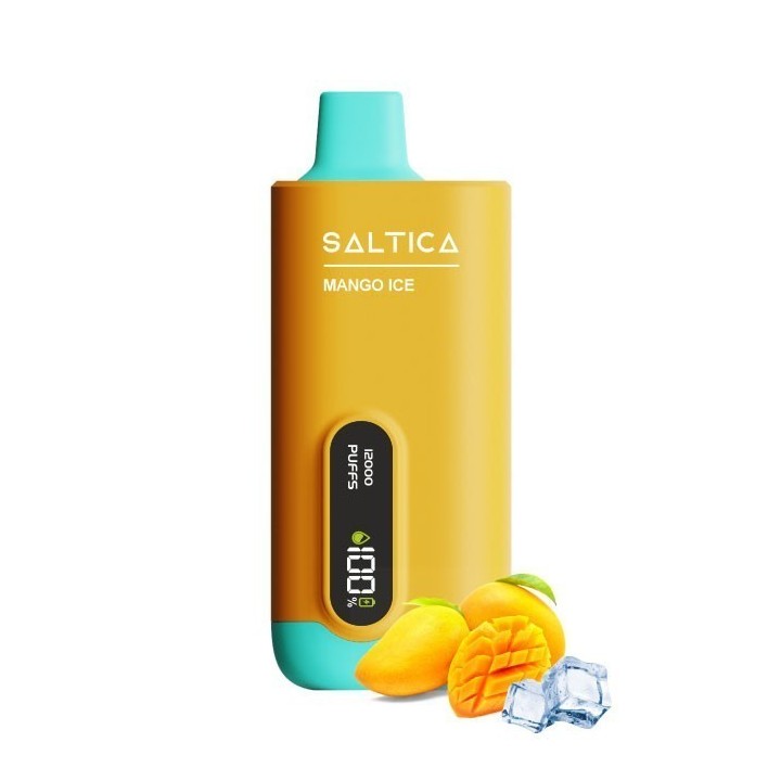 Saltica Digital 12000 Mango Ice kullan at elektronik sigara dijital ekranlı