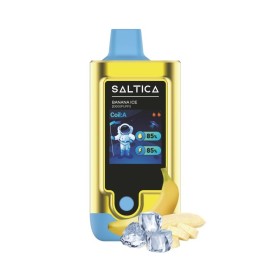 Saltica Digital 20000 Banana Ice Kullan At, altın renkli dijital ekranlı.