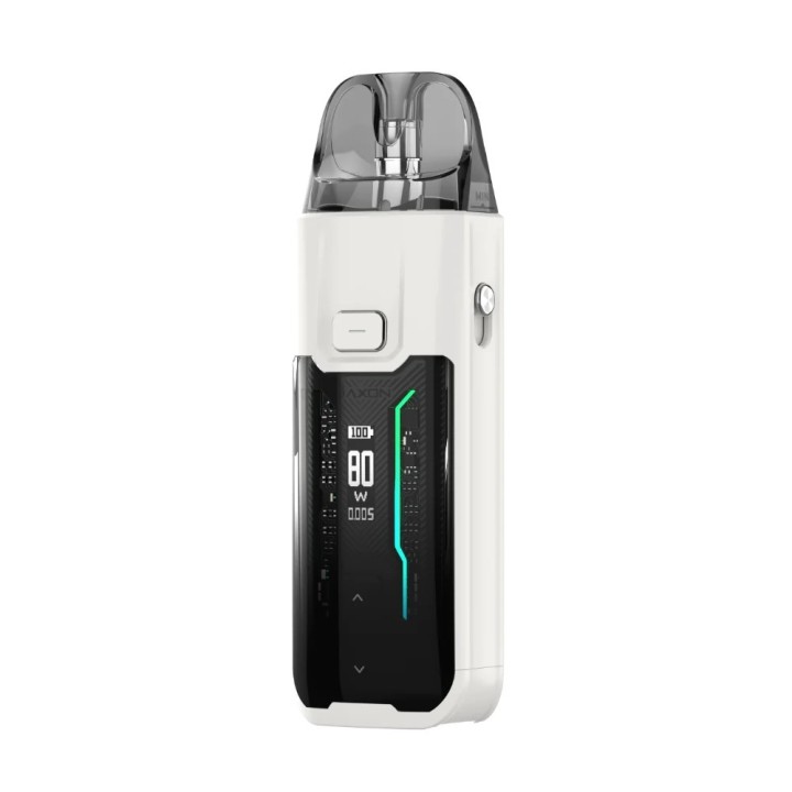 Vaporesso Luxe XR Max Pod Mod Beyaz, AXON çipli, dijital ekranlı elektronik sigara