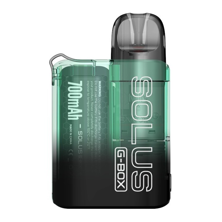 Smok Solus G Box Pod Mod 700mAh yeşil şeffaf gövde.