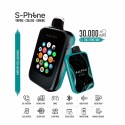 Saltica SPhone 30000 Puff Kullan At Vape Menthol Siyah Turkuaz