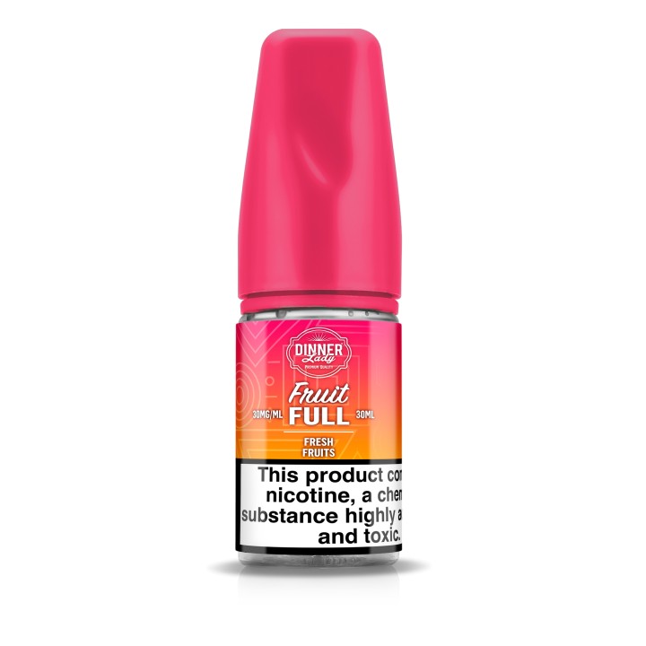 Dinner Lady Fruit FULL Fresh Fruits Salt Likit 30ml pembe kapaklı