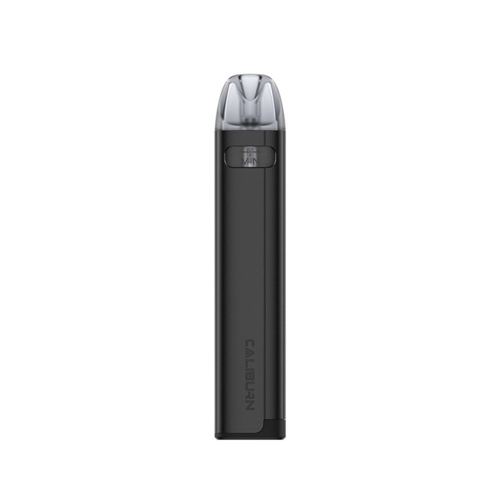 Uwell Caliburn A2S Pod Mod Siyah, şık ve kompakt elektronik sigara.