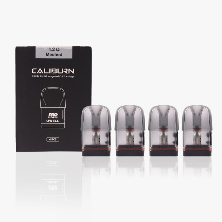 Uwell Caliburn G3 Kartuş 1.2Ω Meshed, 4 Adet Kartuş Paketi