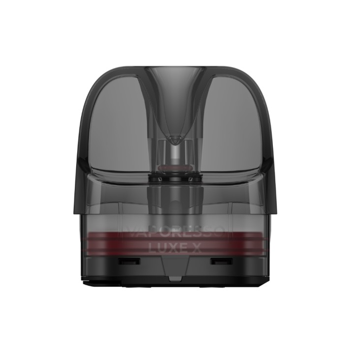 Vaporesso Luxe X Kartuş, şeffaf gri yedek pod tankı.
