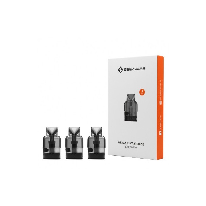 GeekVape Wenax K1 3'lü Kartuş Yedek Coil 1.2ohm Siyah