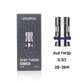 Voopoo PnP TW30 Coil 0.3ohm, Max 36W, Gümüş/Mor