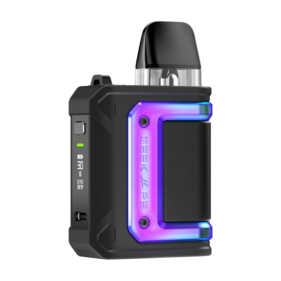 GeekVape Aegis Hero Q Pod Mod Siyah, LED Işıklı, Kompakt Elektronik Sigara