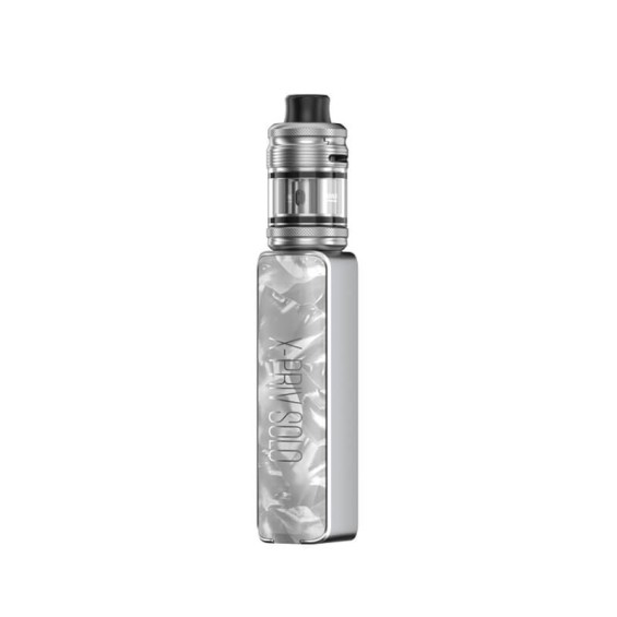 Smok X Priv Solo Mod Kit, sedef beyaz kaplama, gümüş renkli pod mod.
