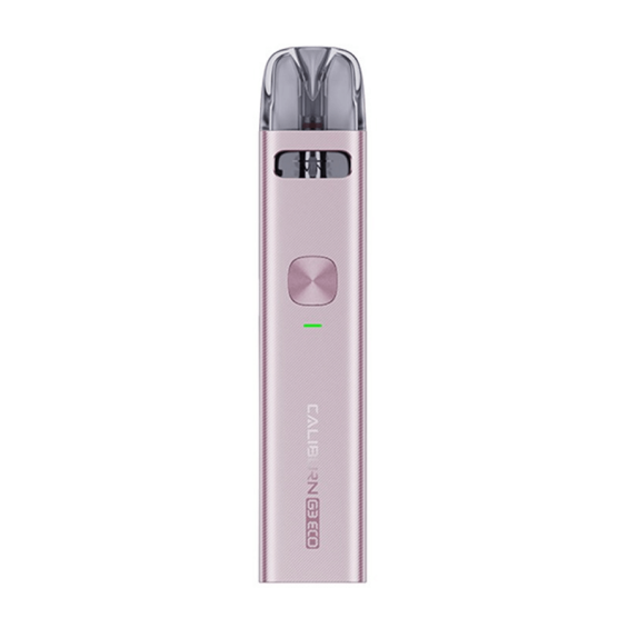 Uwell Caliburn G3 Eco Pod Mod pembe renkli, kompakt elektronik sigara cihazı.