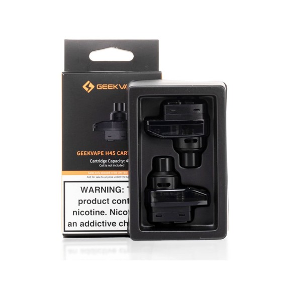 GeekVape H45 Kartuş Siyah yedek pod, 4ml kapasiteli