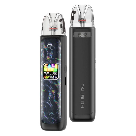 Uwell Caliburn G4 Pod Mod Siyah Desenli, Dijital Ekranlı Elektronik Sigara
