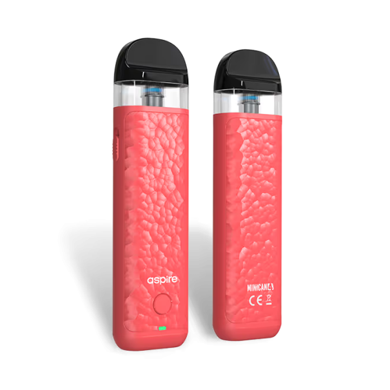 Aspire Minican 4 Pod Mod pembe renk, dokulu gövde, MTL elektronik sigara