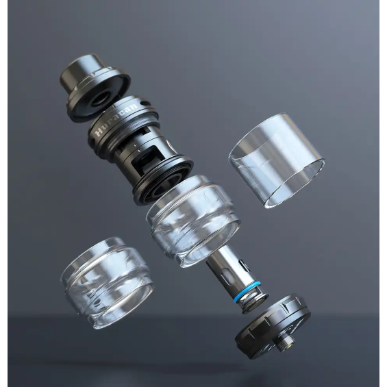 Aspire Huracan LX Pod Mod parça görselleri, demontaj, siyah renkli tank.