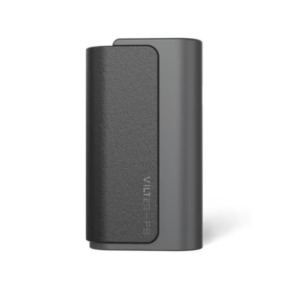 Aspire Vilter Power Bank gri, deri dokulu şık tasarımlı yedek pil.