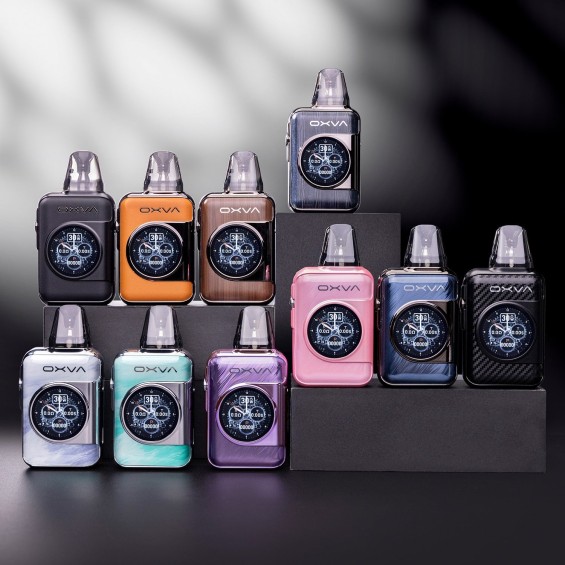 OXVA Xlim SQ Pro Pod Mod renk seçenekleri ve ekranlı tasarım.