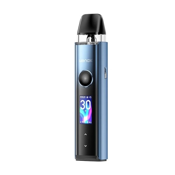 Geek Vape Wenax Q Pro Pod Kit mavi renk, dijital ekranlı pod mod elektronik sigara.