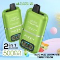 Fizzy Twins 50000 Puff Yeşil Kullan At Mavi Ahududu Limonata Karpuz