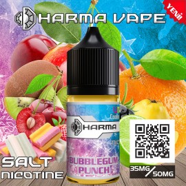 Dharma Bubblegum Punch Salt Likit, meyveli ve serinletici aromalı e-likit şişesi.