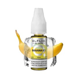 Elfliq Banana Ice Salt Likit 10ml, Muz ve Buz Aromalı Nikotin Tuzu