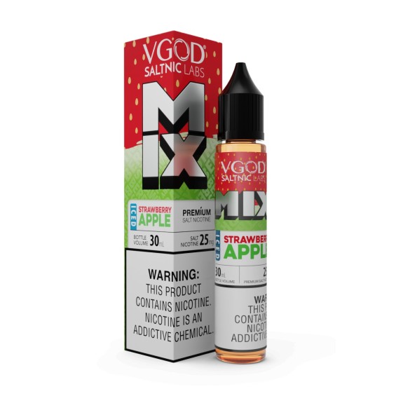 Vgod Mix Iced Çilek Elma Salt Likit 30ml Premium Nikotin