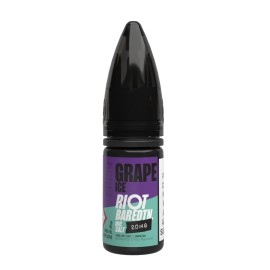 Riot Grape Ice Salt Likit 20mg, mor etiketli elektronik sigara likiti.