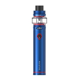 Smok Stick V9 Pod Mod mavi, kırmızı detaylı, kalem tipi elektronik sigara