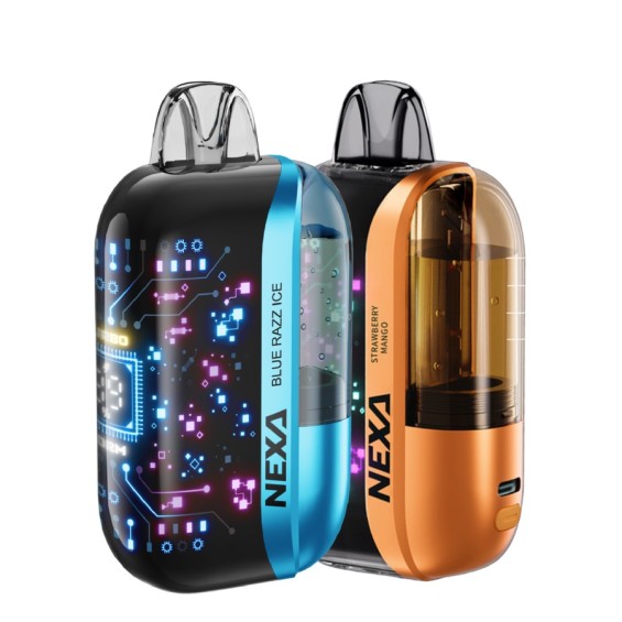 NEXA Ultra 50K Kullan At Blue Razz Ice ve Strawberry Mango vape