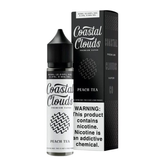Coastal Clouds Peach Tea E Likit 60ml Premium Vapor