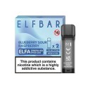 Elf Bar Elfa Blueberry Sour Raspberry önceden doldurulmuş kartuş paketi 2'li