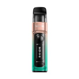 Smok RPM C Pod Mod, Rose Gold/Turkuaz, dijital ekranlı elektronik sigara