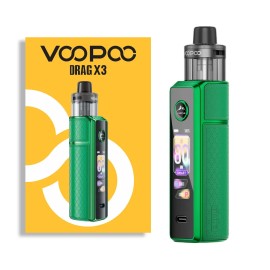 Voopoo Drag X3 Pod Mod, Yeşil, Dijital Ekranlı Elektronik Sigara