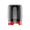 Uwell Whirl S2 Kartuş yedek tankı, şeffaf ve kırmızı tabanlı.