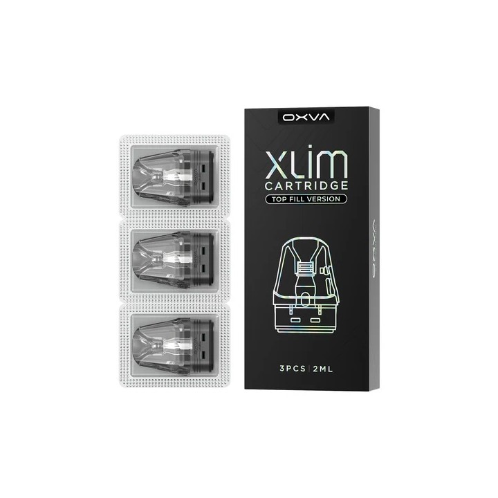 Oxva Xlim V3 Top Fill Kartuş 3'lü Paket Şeffaf 2ML Yedek Coil