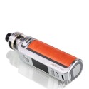 Voopoo Drag S Pro Pod Mod turuncu deri kaplama ve gümüş kasa.