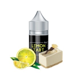 Saltica Lemon Tart Salt Likit şişe, limon ve tart dilimi görseli.